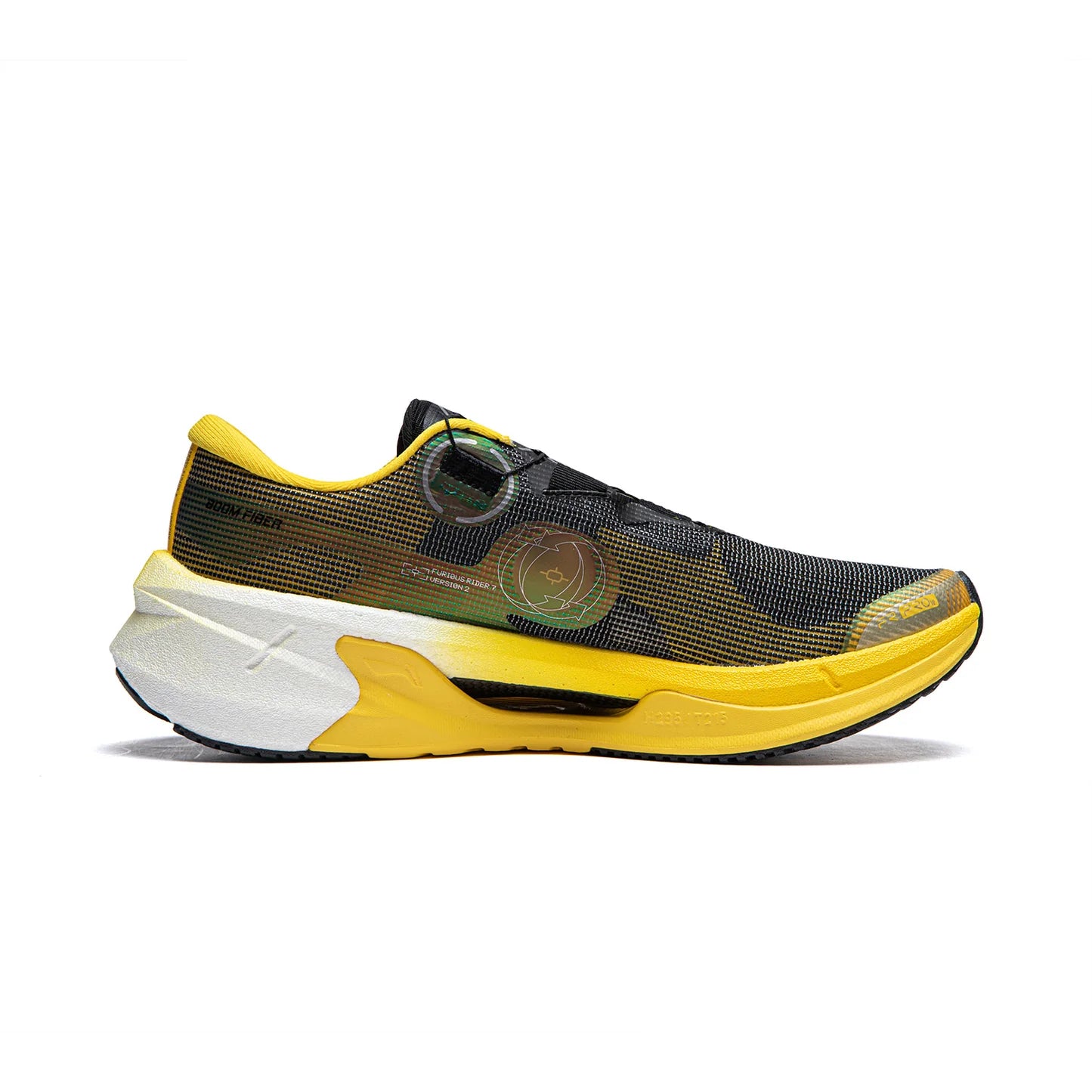 Li Ning Herren Wettkampf Laufschuh Furios Rider 7 Pro V2 - schwarz-zitronengelb