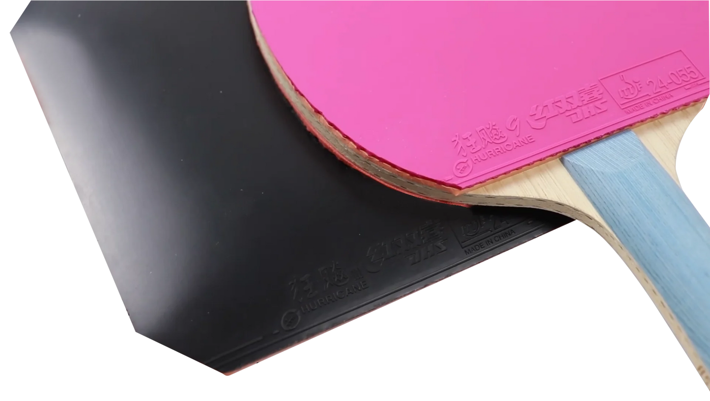 DHS Hurricane 9 2,15mm Mittel 38 Belag Rosa