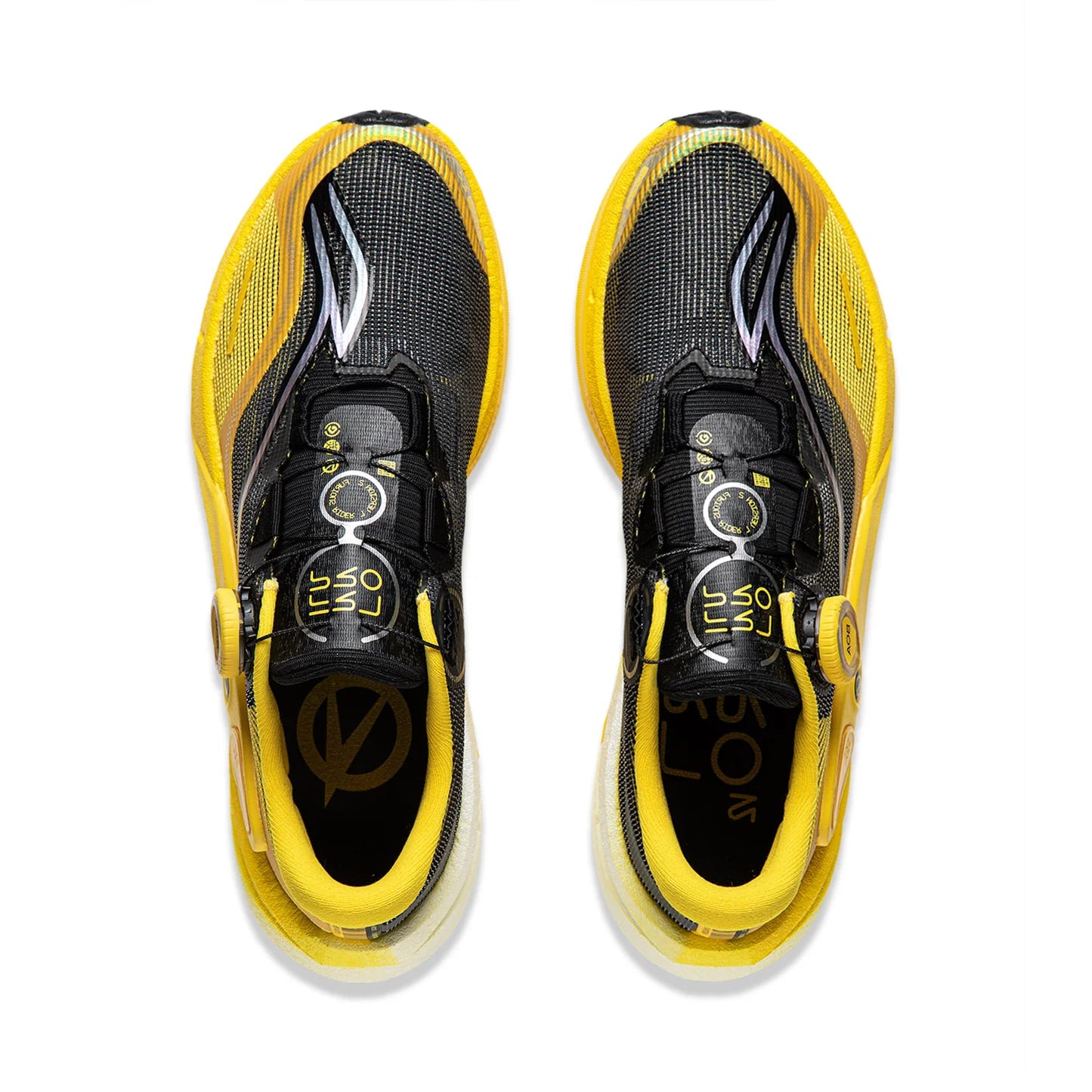 Li Ning Herren Wettkampf Laufschuh Furios Rider 7 Pro V2 - schwarz-zitronengelb