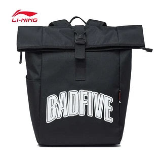 Li-Ning Unisex Basketball-Sport-Rucksack Badfive "Flap" - black