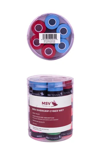 MSV Overgrip Cyber Wet, 24 / Pack, 8 Farben gemischt