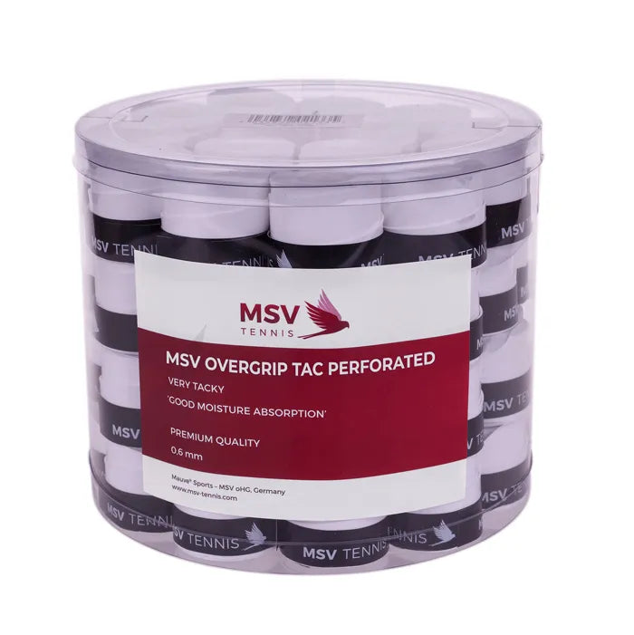 MSV Overgrip Tac perforiert, 60 / Pack, weiss