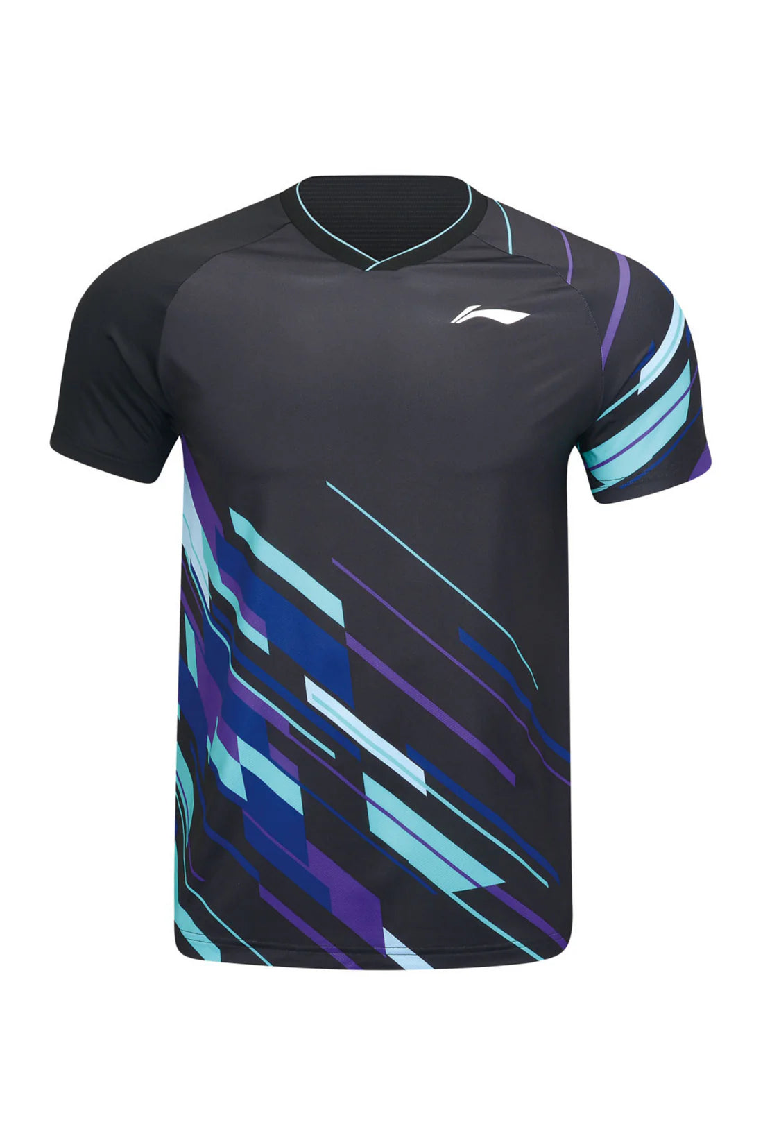 Li-Ning Unisex Wettkampfshirt Fan-Edition "International Teams Power" - schwarz