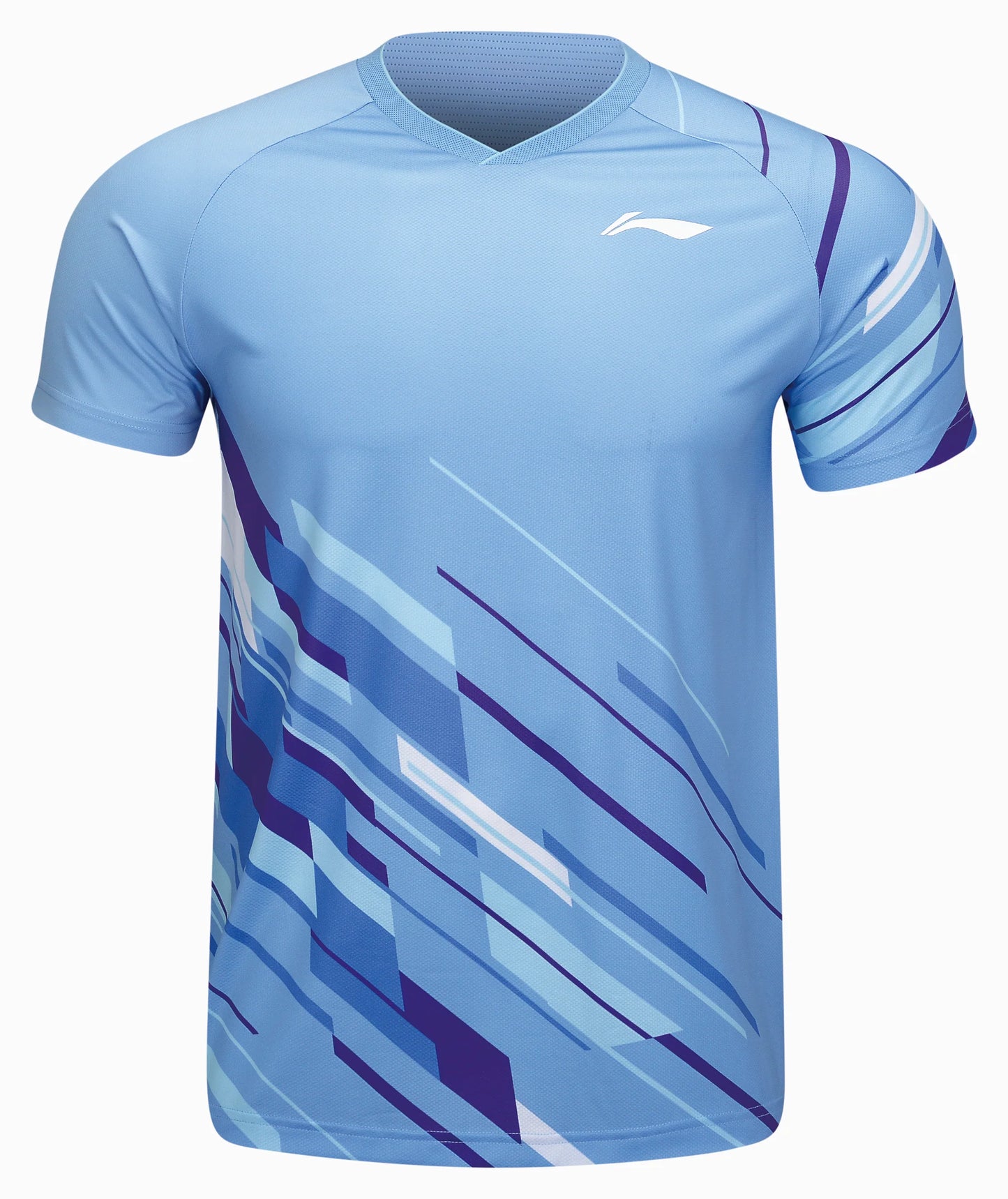Li-Ning Unisex Wettkampfshirt Fan-Edition "International Teams Power" - Hell-blau