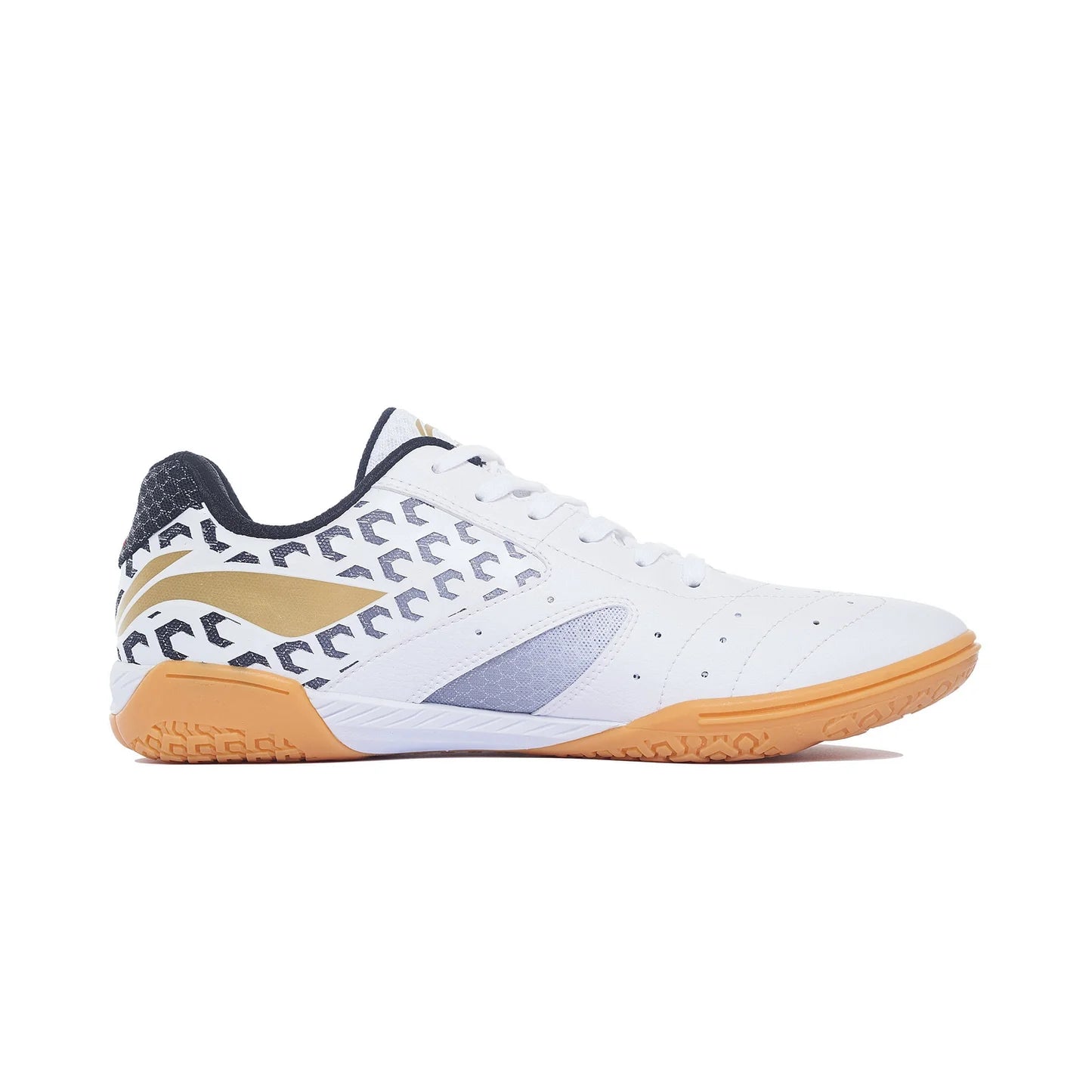 Li-Ning Professional Unisex Tischtennis Schuh "Champion" weiß/gelb