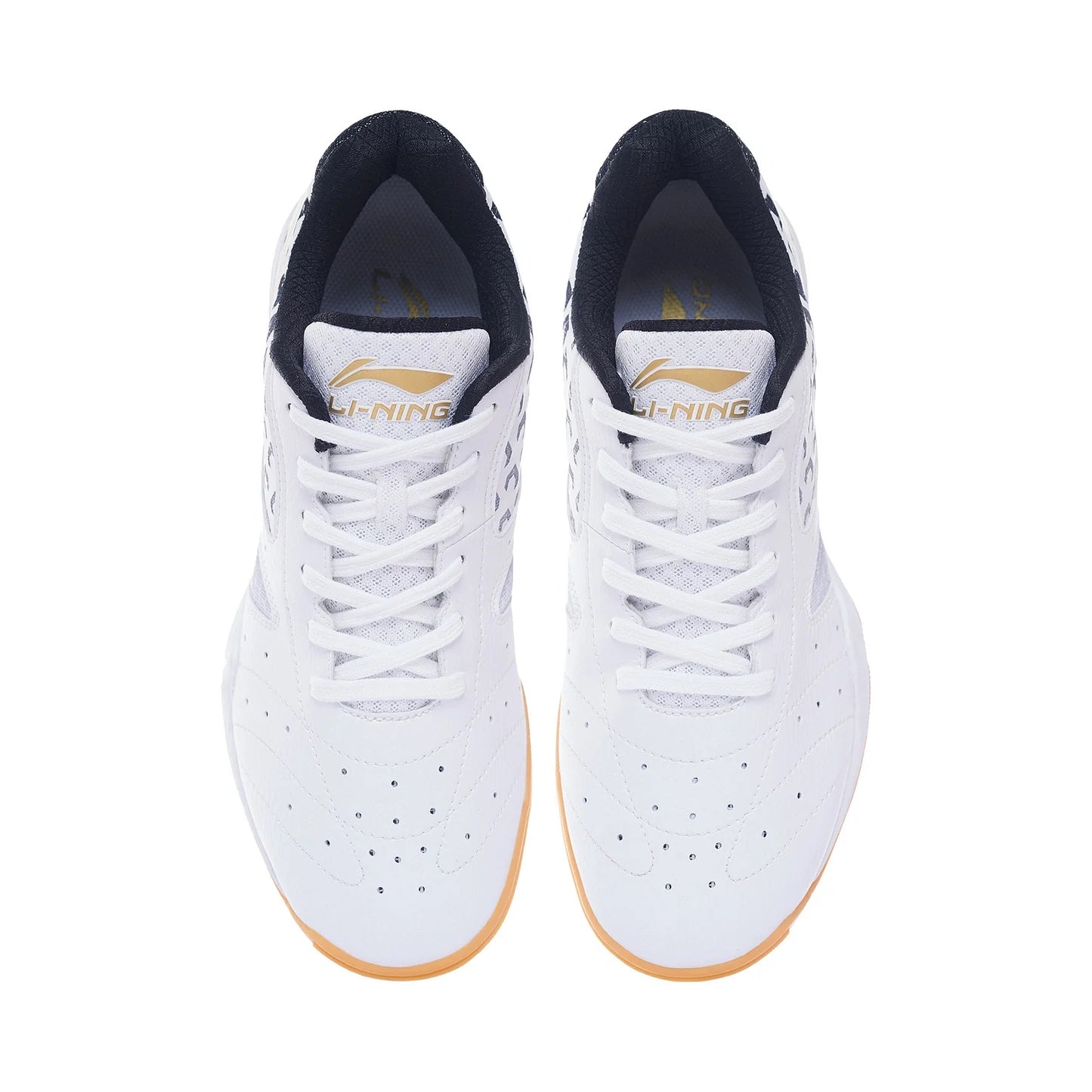 Li-Ning Professional Unisex Tischtennis Schuh "Champion" weiß/gelb