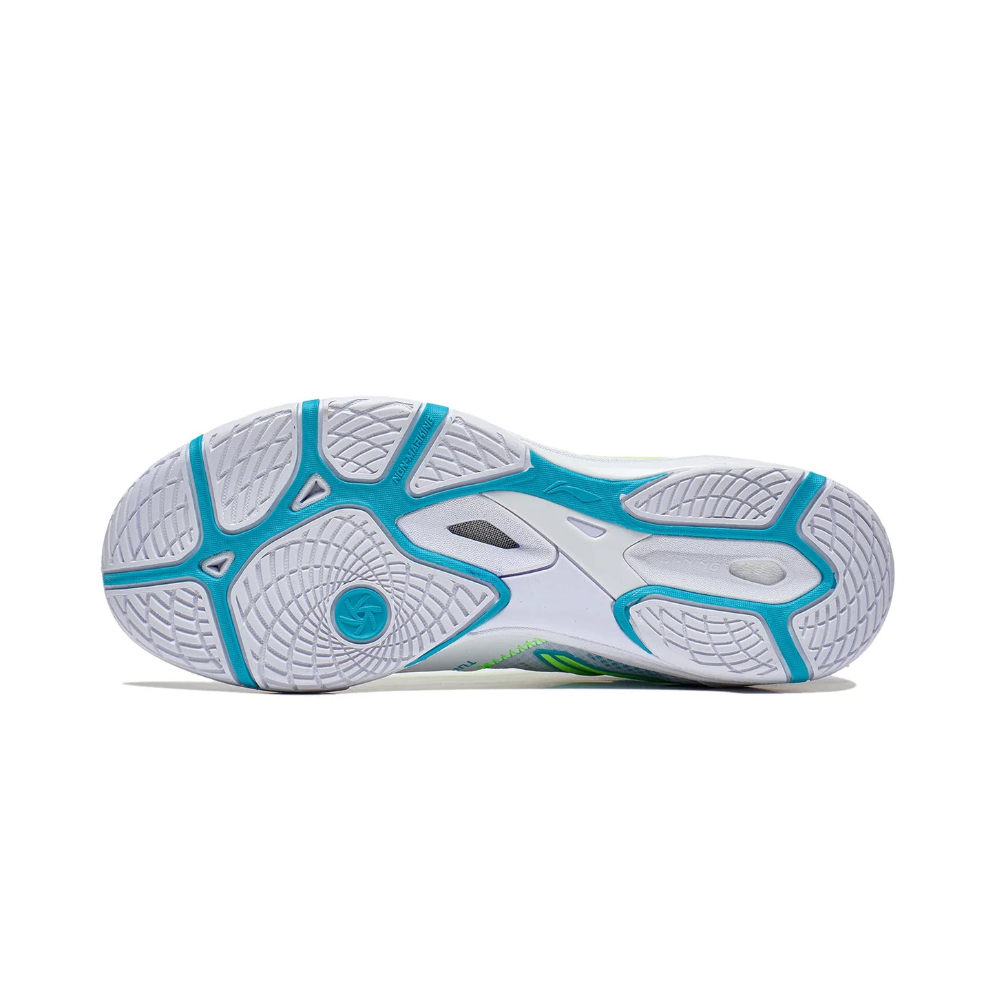 Li-Ning Unisex Tischtennisschuh Hawk Eye 2.0 Pro - weiß/hellblau