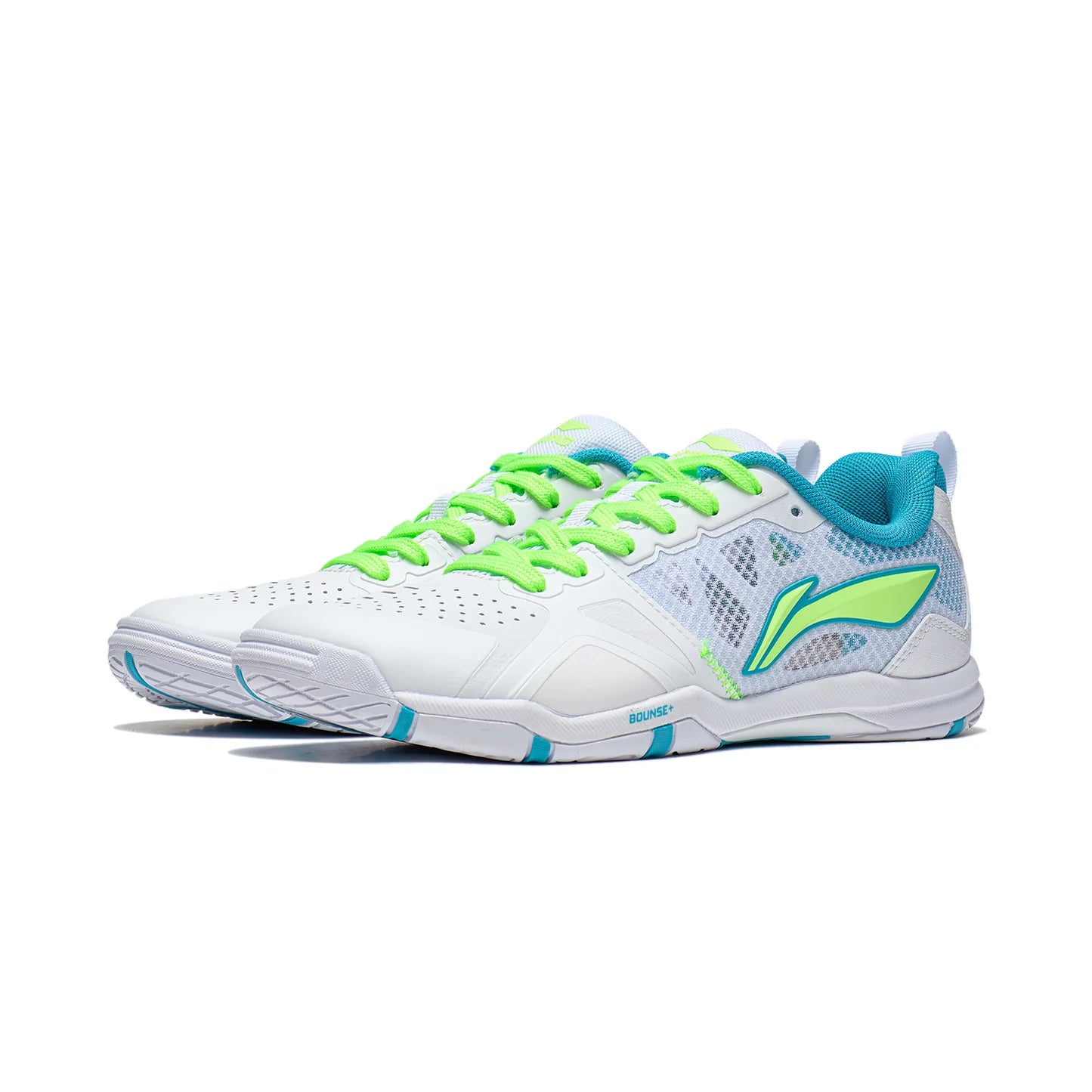 Li-Ning Unisex Tischtennisschuh Hawk Eye 2.0 Pro - weiß/hellblau