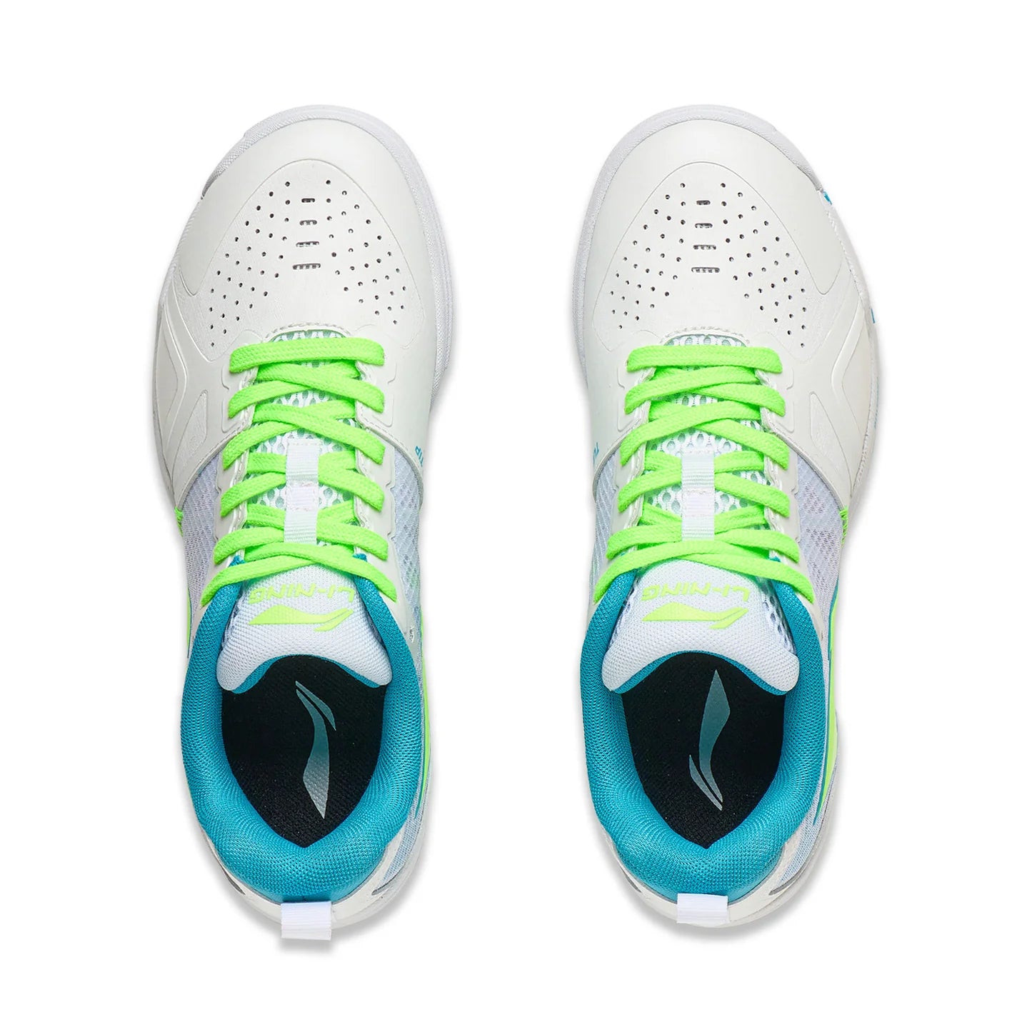 Li-Ning Unisex Tischtennisschuh Hawk Eye 2.0 Pro - weiß/hellblau
