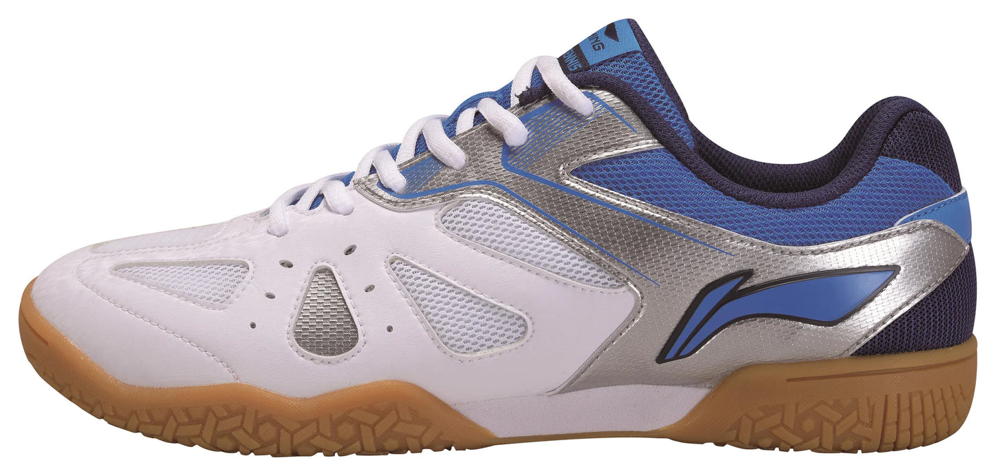 Li-Ning Herren Tischtennisschuh Hawk Eye - weiß/blau