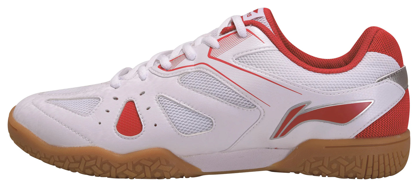 Li-Ning Herren Tischtennisschuh Hawk Eye - weiß/rot