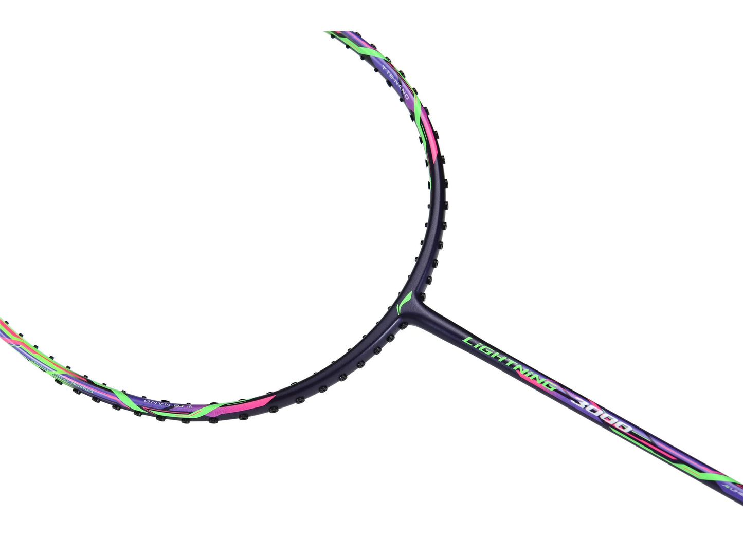 Li-Ning Badmintonschläger Lightning 3000 Grün-Violett unbespannt