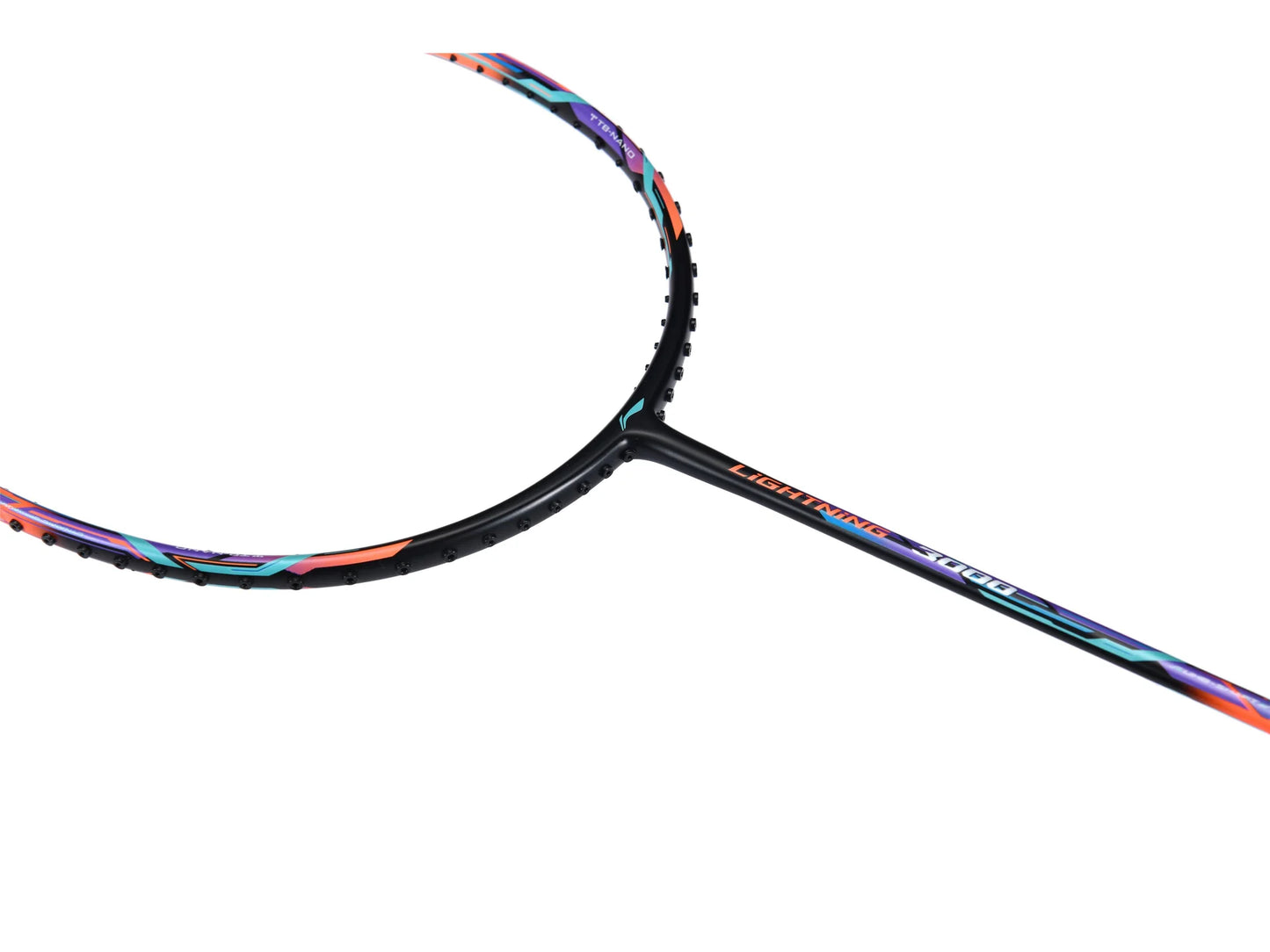 Li-Ning Badmintonschläger Lightning 3000 Orange-Schwarz bespannt