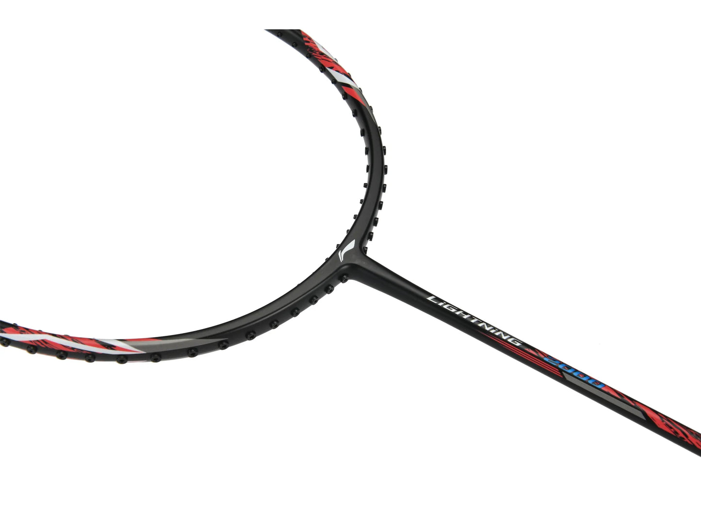 Li-Ning Badmintonschläger Lightning 2000 Rot-Schwarz bespannt