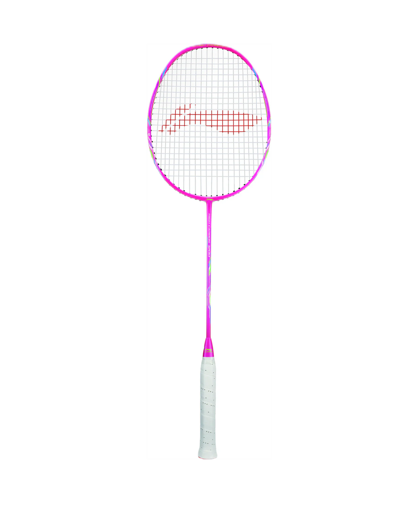Li-Ning Badmintonschläger High Carbon HC1200 rosa bespannt