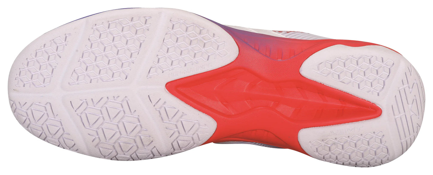 Li-Ning Unisex Badmintonschuh Schallwelle II weiß/rot