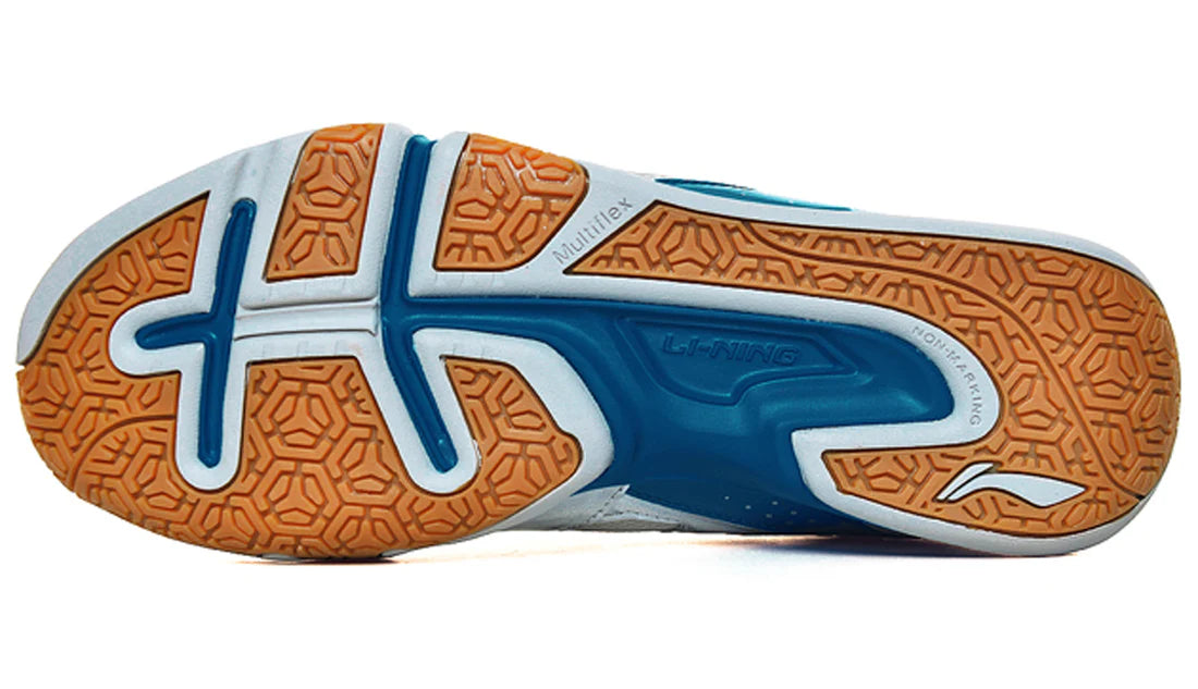 Li-Ning Herren Badmintonschuh "Saga" light silber