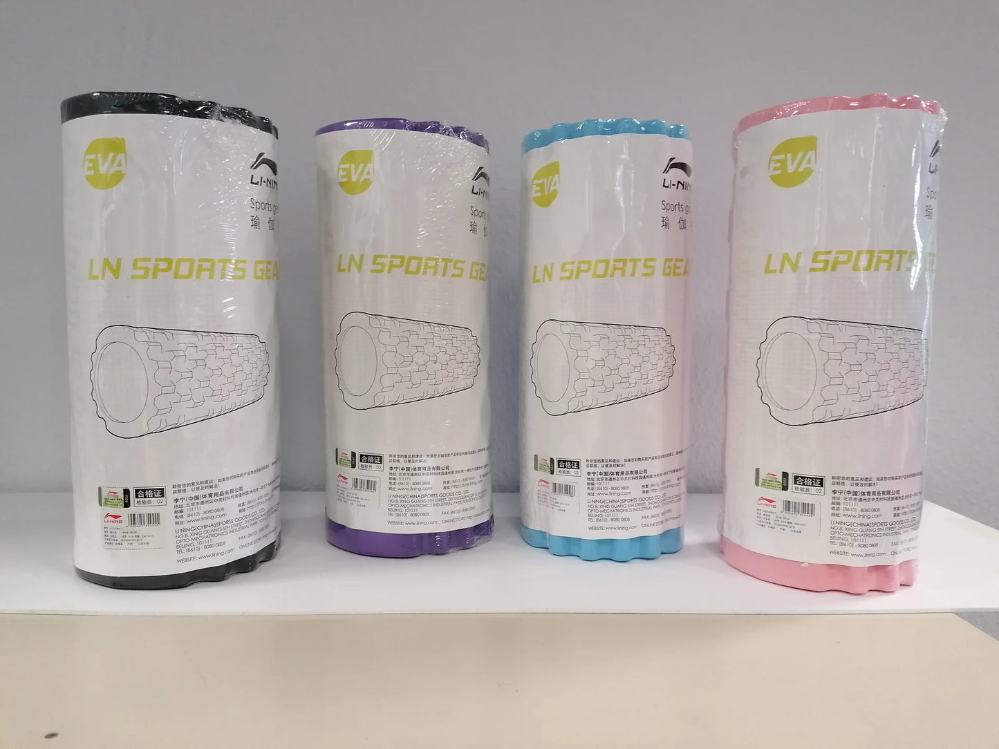 Li-Ning Yoga, Massage Roller, Faszienrolle mit verschiedenen Oberflächen