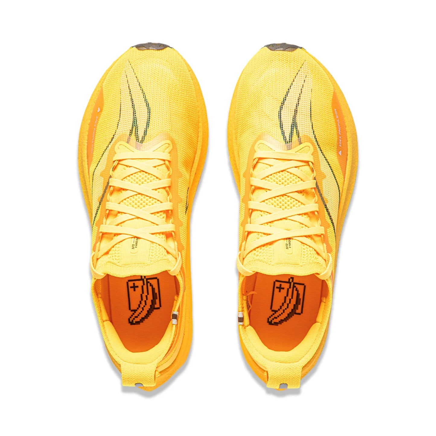 Li-Ning Unisex Wettkampf Laufschuh Feidian 4 Elite - neon-gelb