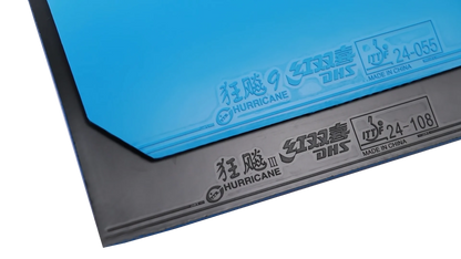 DHS Hurricane 9 2,15mm Mittel 38 Belag Blau