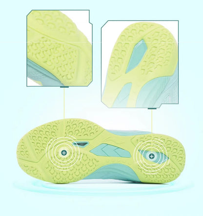 Li-Ning Unisex Tischtennisschuh Hawk Eye 2.0  - Grün