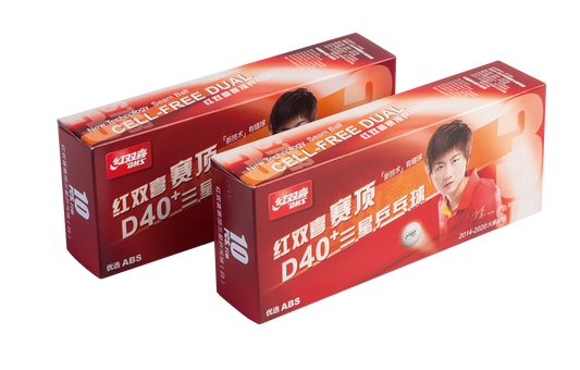 Li-Ning DHS Tischtennisball CELLFREE-DUAL 3-Sterne (10 Pack)