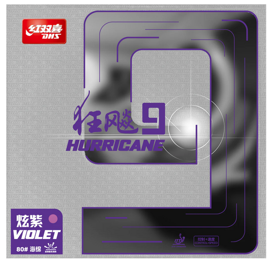 DHS Hurricane 9 2,15mm Soft 37 Belag Violet