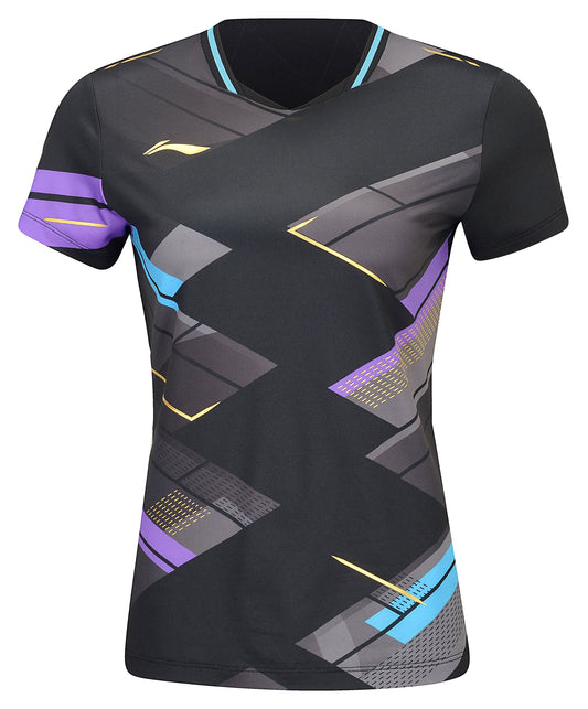 Li-Ning Damen Sportshirt "International Players" Arena -svhwarz