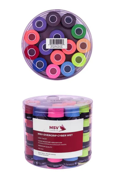 MSV Overgrip Cyber Wet, 60 / Pack, 10 Farben gemischt