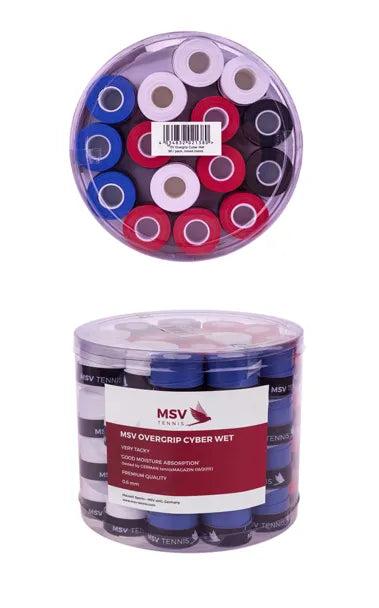 MSV Overgrip Cyber Wet, 60 / Pack, 4 Farben gemischt