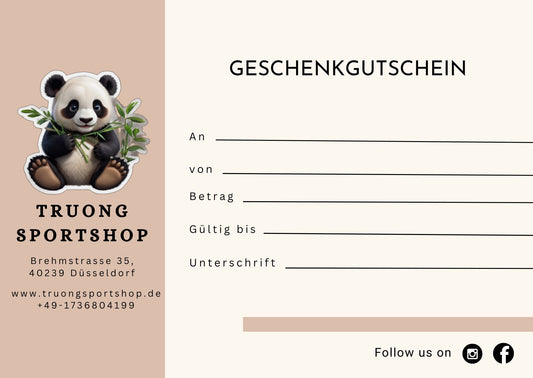 Truong Sportshop Gutschein