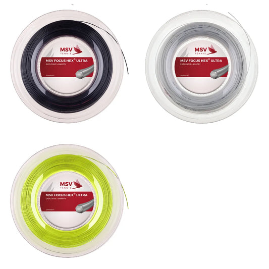 MSV Focus HEX® Ultra Tennissaite 200m Rolle