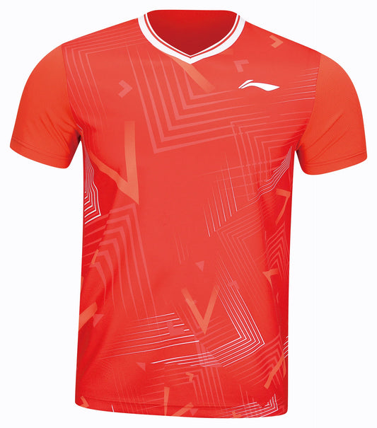 Li-Ning Kinder Wettkampf-Uniform Suit "Basics" rot/schwarz