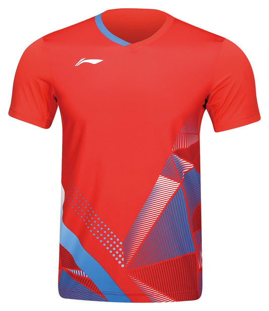 Li-Ning Unisex Wettkampfshirt Fan-Edition "Int. Teams WIND" - rot