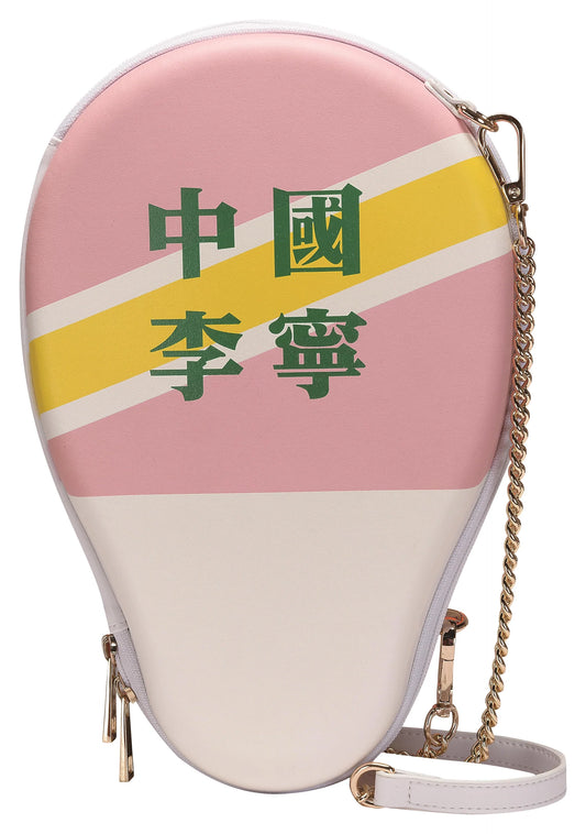 Li-Ning Tischtennis Hülle/-Tasche Hardcase weiß/rosa