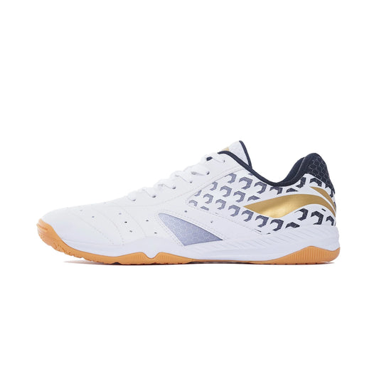 Li-Ning Professional Unisex Tischtennis Schuh "Champion" weiß/gelb