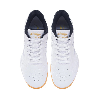 Li-Ning Professional Unisex Tischtennis Schuh "Champion" weiß/gelb
