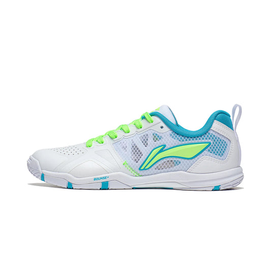Li-Ning Unisex Tischtennisschuh Hawk Eye 2.0 Pro - weiß/hellblau