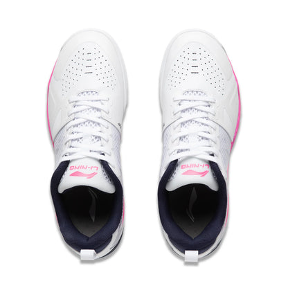 Li-Ning Unisex Tischtennisschuh Hawk Eye 2.0 Pro - weiß/pink