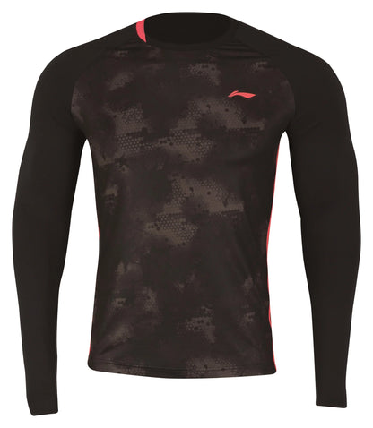 Li-Ning Herren Langarmschirt schwarz