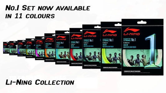 Li-Ning Badmintonsaite No.1 im 10m-Set verschiedene Farben