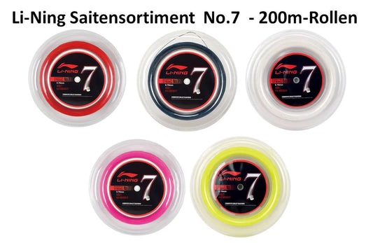 Li-Ning Badmintonsaite No.7 - 200m-Rolle - verschiedene Farben