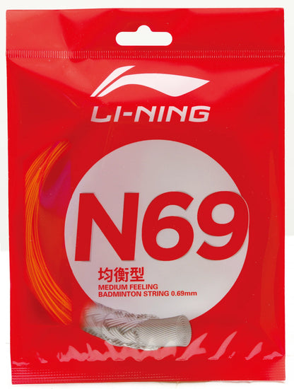 Li-Ning Badmintonsaite N69 im 10m-Set verschiedene Farben