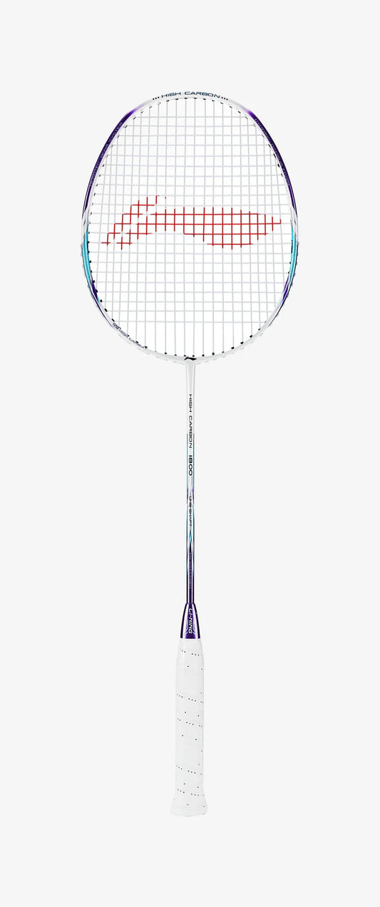 Li-Ning Badmintonschläger High Carbon HC1800 grau-gold bespannt