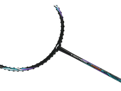 Li-Ning Badmintonschläger Lightning 2000 Schwarz-Grün bespannt