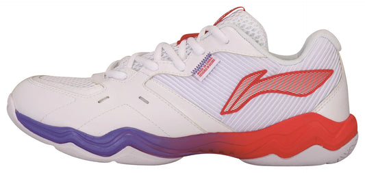Li-Ning Unisex Badmintonschuh Schallwelle II weiß/rot