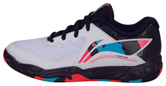 Li-Ning Kinder Badmintonschuh "Saga II Lite JR" weiß-schwarz-rot