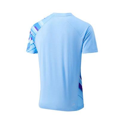 Li-Ning Unisex Wettkampfshirt Fan-Edition "International Teams Power" - Hell-blau