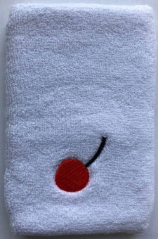 Kirschbaum Schweissband XL weiß mit Logo - 12 er Packung